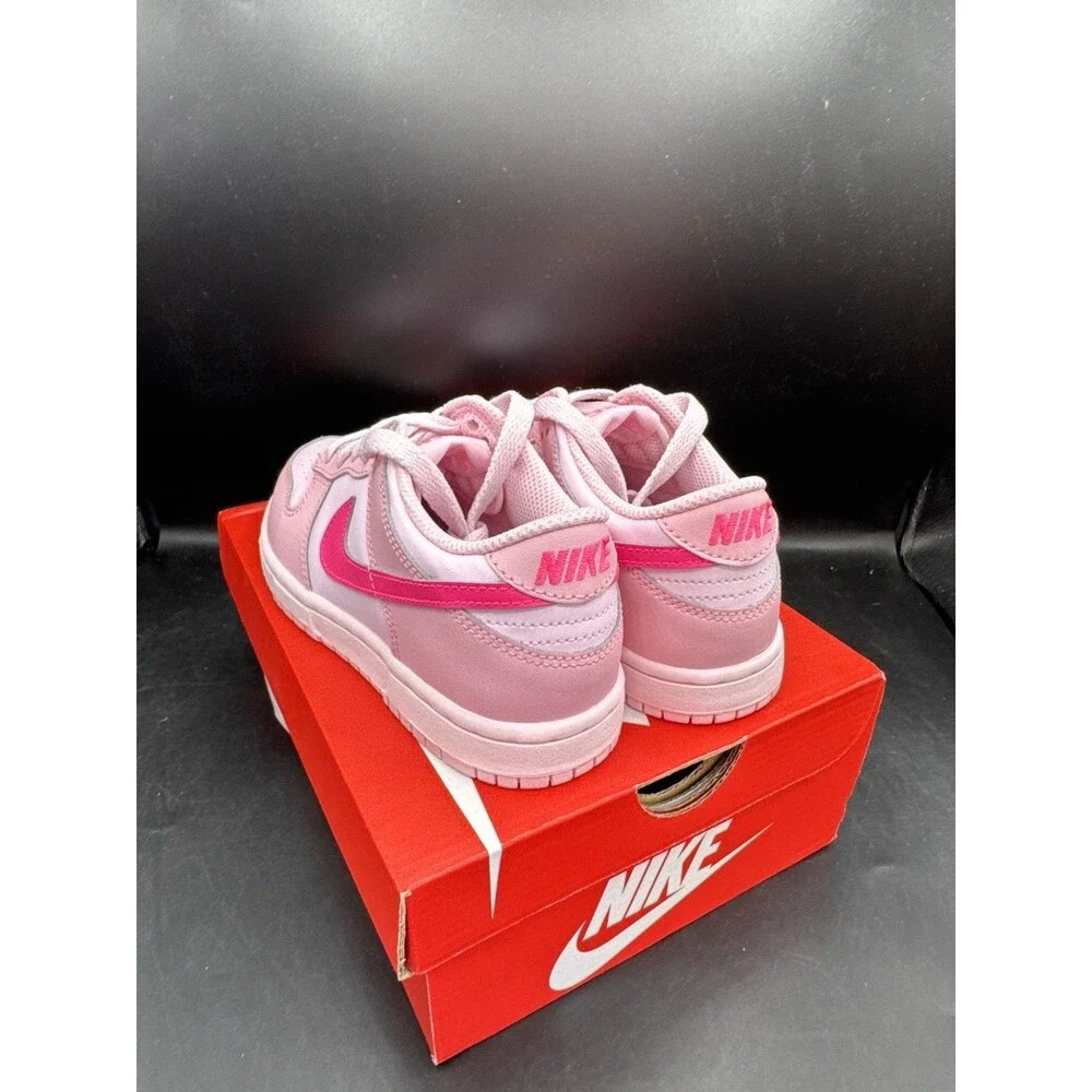 Nike Dunk Low PS 'Triple Pink' Toddler Size 13.5c NEW
